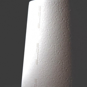 Торшер пластиковый SLIDE Ali Baba Wood Lighting бук, полиэтилен белый Фото 7