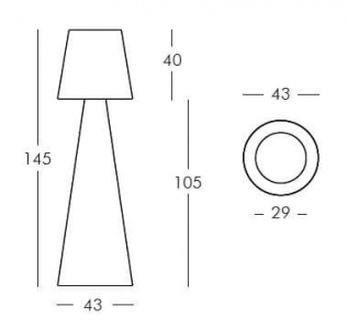 Торшер пластиковый SLIDE Pivot Small Lighting IN полиэтилен белый Фото 2