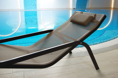 Шезлонг-лежак металлический Magnani Wellness алюминий, текстилен Фото 8