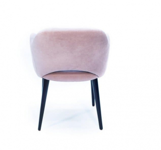 Кресло деревянное мягкое Rest.M.F Martin дерево, ткань нежно-розовый Фото 4