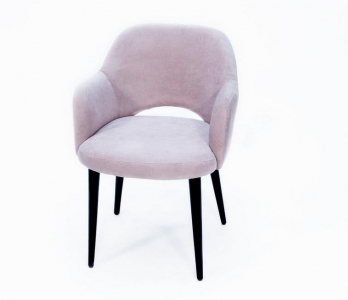 Кресло деревянное мягкое Rest.M.F Martin дерево, ткань нежно-розовый Фото 6