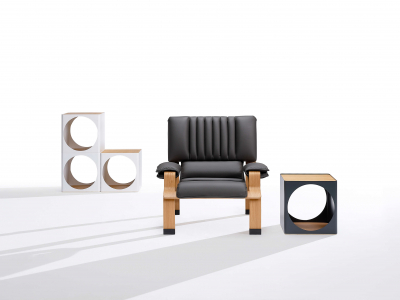 Кресло мягкое B-LINE Supercomfort дуб, натуральная кожа Фото 7