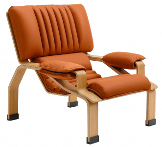 Кресло мягкое B-LINE Supercomfort дуб, натуральная кожа Фото 1