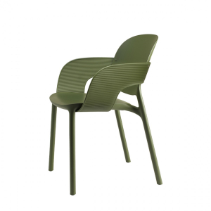 Кресло пластиковое Scab Design Hug Go Green технополимер оливковый Фото 3