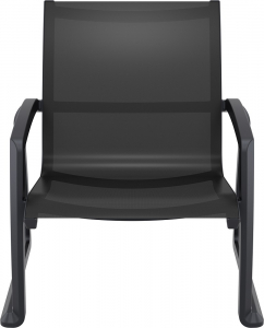 Кресло пластиковое Siesta Contract Pacific Lounge стеклопластик, батилин черный Фото 7
