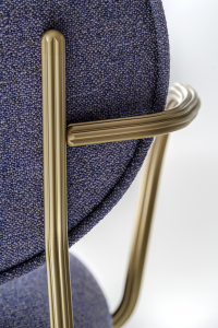 Кресло с обивкой PEDRALI Blume сталь, алюминий, ткань матовая бронза, розовый Фото 15