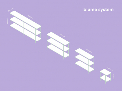 Стеллаж книжный PEDRALI Blume System алюминий, сталь, композитный мрамор черный Фото 6