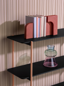 Стеллаж книжный PEDRALI Blume System алюминий, сталь, Fenix розовый, черный Фото 7