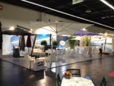 Зонт профессиональный 3.5х3.5 м Scolaro Galileo Starwhite алюминий, акрил белый, слоновая кость Фото 15