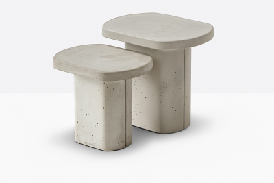 Столик кофейный бетонный PEDRALI Caementum бетон светло-серый Фото 13