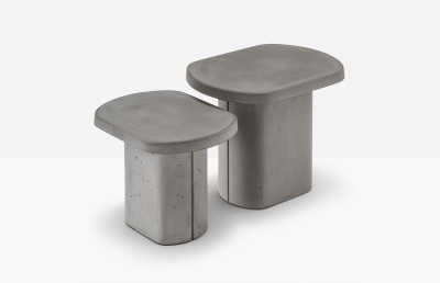 Столик кофейный бетонный PEDRALI Caementum бетон серый Фото 10