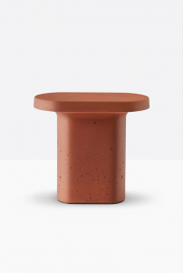 Столик кофейный бетонный PEDRALI Caementum бетон терракотовый Фото 5