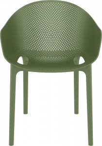 Кресло пластиковое Siesta Contract Sky Pro стеклопластик, полипропилен оливковый Фото 8