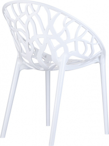 Кресло пластиковое Siesta Contract Crystal поликарбонат белый Фото 10