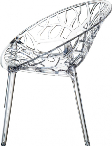 Кресло прозрачное Siesta Contract Crystal поликарбонат прозрачный Фото 16