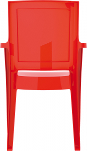 Кресло пластиковое Siesta Contract Arthur технополимер PA6 нейлон красный Фото 11