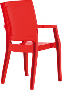 Кресло пластиковое Siesta Contract Arthur технополимер PA6 нейлон красный Фото 12