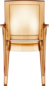 Кресло прозрачное Siesta Contract Arthur поликарбонат янтарный Фото 11