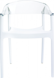Кресло пластиковое Siesta Contract Carmen стеклопластик, поликарбонат белый, прозрачный Фото 8