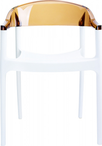 Кресло пластиковое Siesta Contract Carmen стеклопластик, поликарбонат белый, янтарный Фото 8