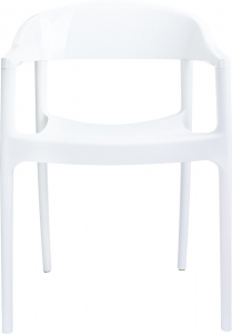 Кресло пластиковое Siesta Contract Carmen стеклопластик, поликарбонат белый Фото 8