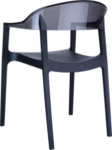 Кресло пластиковое Siesta Contract Carmen стеклопластик, поликарбонат черный Фото 6