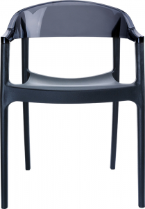 Кресло пластиковое Siesta Contract Carmen стеклопластик, поликарбонат черный Фото 7