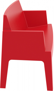Диван пластиковый двухместный Siesta Contract Box Sofa полипропилен красный Фото 10