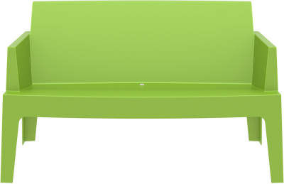 Диван пластиковый двухместный Siesta Contract Box Sofa полипропилен зеленый Фото 8