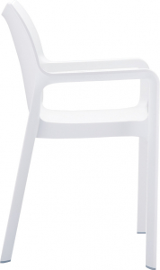 Кресло пластиковое Siesta Contract Diva стеклопластик белый Фото 14