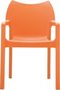 Кресло пластиковое Siesta Contract Diva стеклопластик оранжевый Фото 13