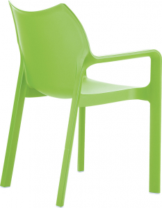 Кресло пластиковое Siesta Contract Diva стеклопластик зеленый Фото 9