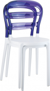 Стул пластиковый Siesta Contract Miss Bibi стеклопластик, поликарбонат белый, фиолетовый Фото 16