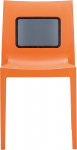 Стул пластиковый Siesta Contract Lucca-T пластик, поликарбонат оранжевый Фото 8