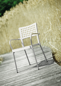 Кресло пластиковое Siesta Contract Gala алюминий, полипропилен белый Фото 9