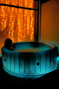 Спа-бассейн надувной Aquatic Symphony Starry ПВХ серый, серебристый Фото 14