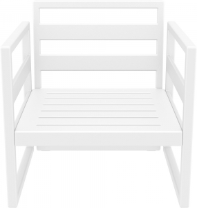 Кресло пластиковое Siesta Contract Mykonos стеклопластик белый Фото 6