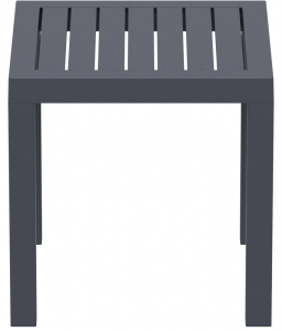 Столик пластиковый для лежака Siesta Contract Ocean Side Table пластик темно-серый Фото 8