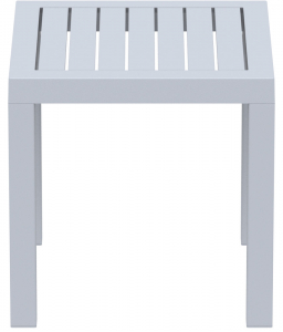 Столик пластиковый для лежака Siesta Contract Ocean Side Table пластик серебристый Фото 6