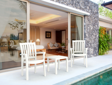 Столик пластиковый для лежака Siesta Contract Ocean Side Table пластик белый Фото 20