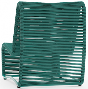 Кресло плетеное Aurica Бали алюминий, роуп зеленый Фото 3