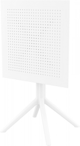 Стол пластиковый складной Siesta Contract Sky Folding Table 60 сталь, пластик белый Фото 22