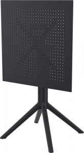 Стол пластиковый складной Siesta Contract Sky Folding Table 60 сталь, пластик черный Фото 18