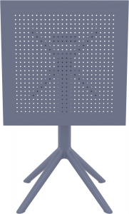 Стол пластиковый складной Siesta Contract Sky Folding Table 60 сталь, пластик темно-серый Фото 17