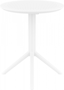Стол пластиковый складной Siesta Contract Sky Folding Table Ø60 сталь, пластик белый Фото 13