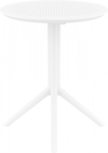 Стол пластиковый складной Siesta Contract Sky Folding Table Ø60 сталь, пластик белый Фото 13