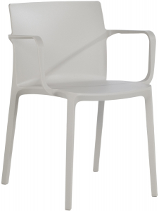 Кресло пластиковое PAPATYA Evo-K стеклопластик светло-серый Фото 1