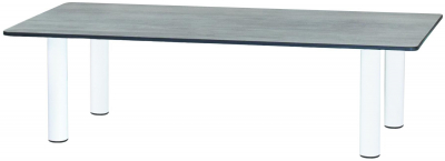 Столик ламинированный журнальный PAPATYA Breeze сталь, компакт-ламинат HPL Фото 1