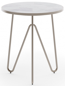 Столик кофейный Aurica Леба алюминий, керамогранит серый Фото 3