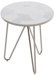 Столик кофейный Aurica Леба алюминий, керамогранит серый Фото 4